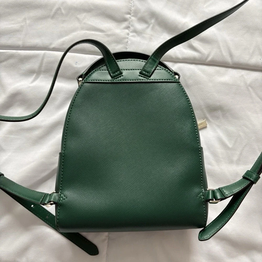 Kate Spade New York Womens Schuyler Saffiano Leather Mini Backpack Green‎ Luxury